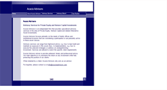 Desktop Screenshot of acaciaadvisors.com